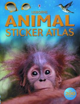 Paperback Animal Sticker Atlas [With Stickers] Book