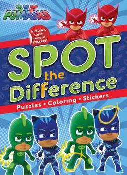 Paperback Pj Masks Spot the Difference: Puzzles, Coloring, Stickers Book