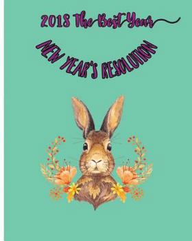 Paperback 2018 The Best Year: New Year's Resolution Book