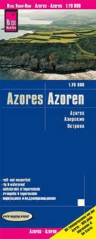 Reise Know-How Azores Map - 1:70,000 (English and Spanish and French and German and Russian Edition)