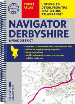 Paperback Philip's Navigator Street Atlas Derbyshire and the Peak District: Spiral Edition Book