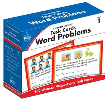 Cards Task Cards: Word Problems, Grade 1 Book