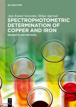 Hardcover Spectrophotometric Determination of Copper and Iron: Reagents and Methods Book