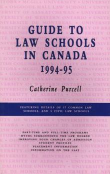 Paperback Guide to Law Schools in Canada Book