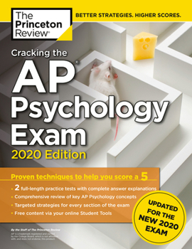 Paperback Cracking the AP Psychology Exam, 2020 Edition: Practice Tests & Prep for the New 2020 Exam Book