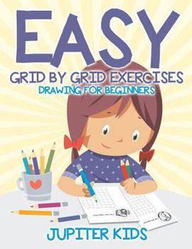 Paperback Easy Grid by Grid Exercises: Drawing for Beginners Book