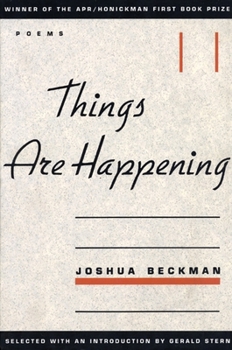 Paperback Things Are Happening Book