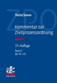 Hardcover Kommentar Zur Zivilprozessordnung: Band 2: 78-147 [German] Book