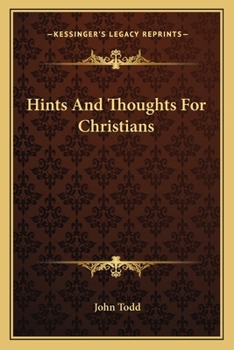 Paperback Hints And Thoughts For Christians Book