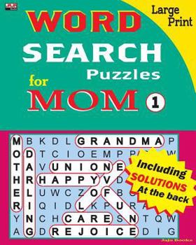 Paperback WORD SEARCH Puzzles for MOM Book