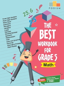 Paperback The Best Math Workbook for Grade 5 Book