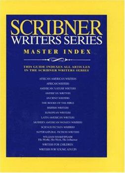 Hardcover Scribner Writers Series Master Index 1 Book