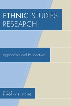 Paperback Ethnic Studies Research: Approaches and Perspectives Book