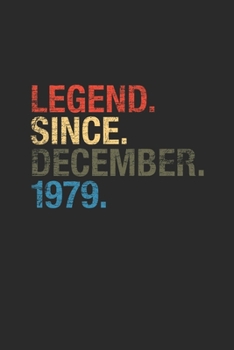 Legend Since December 1979: Graph Ruled Notebook / Journal (6" X 9" - 5 X 5 Graph Ruled) – 40 years old Birthday Gift and 40th Anniversary Gift for Women And Men
