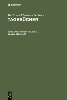 Hardcover Tagebücher, Band I, Tagebücher (1862-1869) [German] Book