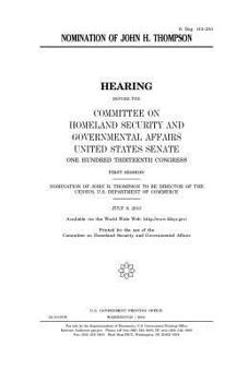 Nomination of John H. Thompson