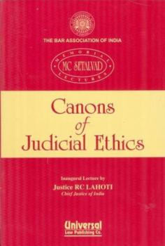 Paperback Cannon's of Judicial Ethics Book