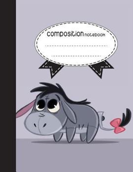 Paperback Composition Notebook, 8.5 x 11, 110 pages: Cute Donkey: (Notebooks) Book