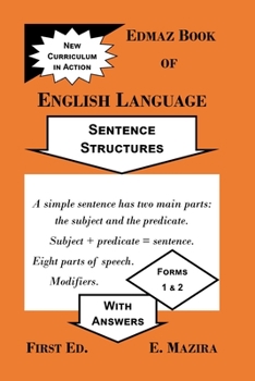 Paperback Edmaz Book of English Language: Sentence Structures Book