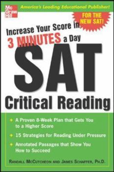 Paperback Increase Your Score in 3 Minutes a Day: SAT Critical Reading Book