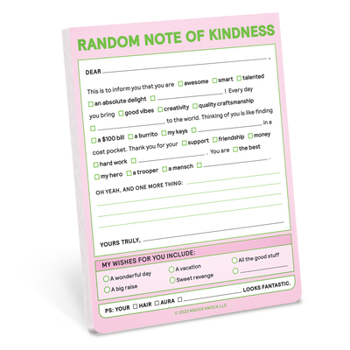 Misc. Random Note of Kindness Nifty Note Book