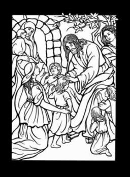 Paperback The Life of Jesus Stained Glass Coloring Book (Dover Stained Glass Coloring Book) Book