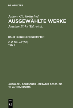 Hardcover Ausgewählte Werke, Bd 10/Tl 1, Ausgaben deutscher Literatur des 15. bis 18. Jahrhunderts Band 10/Teil 1 [German] Book