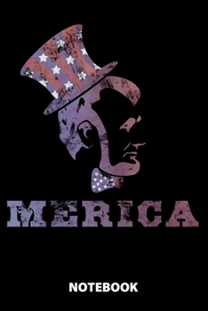 Merica Notebook: 100 Lined Pages | 6X9 Inches | Sketchbook | Diary | Journal | For Men And Women | Christmas Or Birthday Gift For Him And Her | Funny Gift Idea | For Office | For School