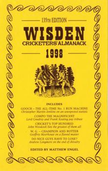Paperback 1998 Wisden Cricketers Almanack Book
