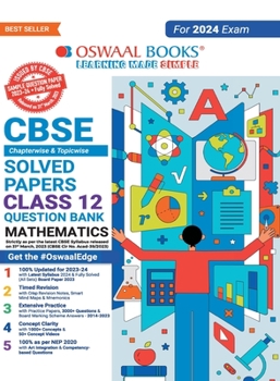 Paperback Oswaal CBSE Class 12 Mathematics Question Bank 2023-24 Book