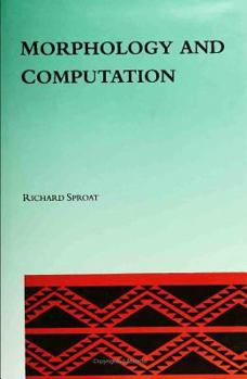 Hardcover Morphology and Computation Book