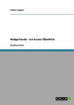 Paperback Hedge-Fonds - ein kurzer Überblick [German] Book