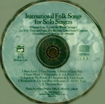 Audio CD International Folk Songs for Solo Singers for Medium Low Voice Book