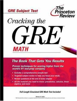 Paperback The Princeton Review Cracking the GRE Math Subject Test Book