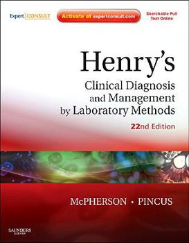 Hardcover Henry's Clinical Diagnosis and Management by Laboratory Methods Book