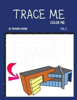 Paperback Trace Me Color Me: Teacing & coloring book of combination of geometric volumes Book