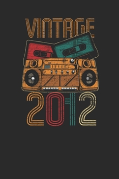 Vintage 2012: Graph Paper Notebook – Birthday Gift or Anniversary Gift Idea