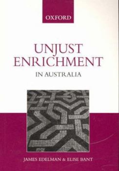 Paperback Unjust Enrichment in Australia Book