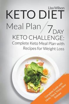 Paperback Keto Diet Meal Plan: 7 Day Keto Challenge: Complete Keto Meal Plan with Recipes for Weight Loss Book