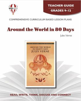 Paperback Around the World in Eighty Days - Teacher Guide by Novel Units Book