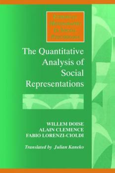 Hardcover The Quantitative Analysis of Social Representations Book