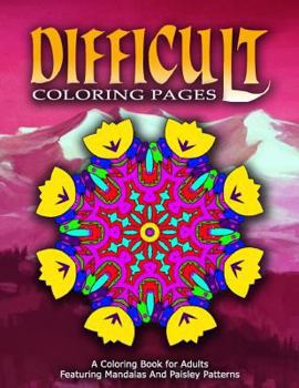 Paperback DIFFICULT COLORING PAGES - Vol.9: coloring pages for girls Book