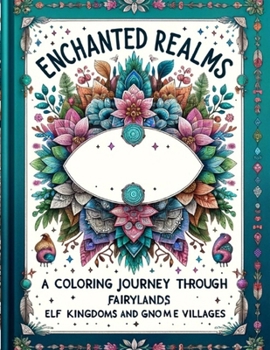Paperback Enchanted Realms: A coloring Journey through Fairylands, Elf Kingdoms, and Gnome Villages Book