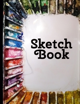 Paperback Artist Palette Sketchbook: 8.5" x 11" 120 page Blank Sketch Book for Drawing, Sketching, Doodling and Art-Making - Artist Palette Book