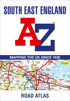 Paperback South East England Regional A-Z Road Atlas Book