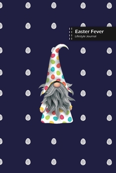 Paperback Easter Fever Lifestyle Journal, Blank Write-in Notebook, Dotted Lines, Wide Ruled, Size (A5) 6 x 9 In (Blue) Book