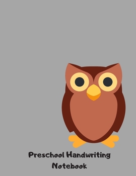 Paperback Preschool Handwriting Notebook: Owl Animal Series Primary School Practice Paper Book