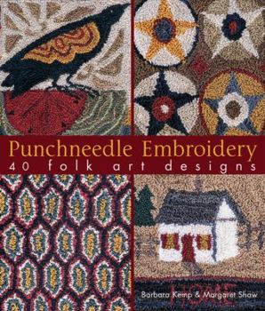 Paperback Punchneedle Embroidery: 40 Folk Art Designs Book