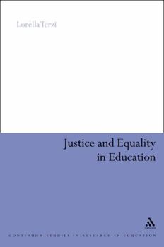 Hardcover Justice and Equality in Education: A Capability Perspective on Disability and Special Educational Needs Book