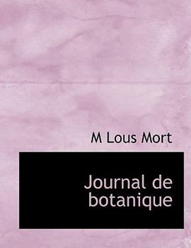 Paperback Journal de Botanique [French] Book